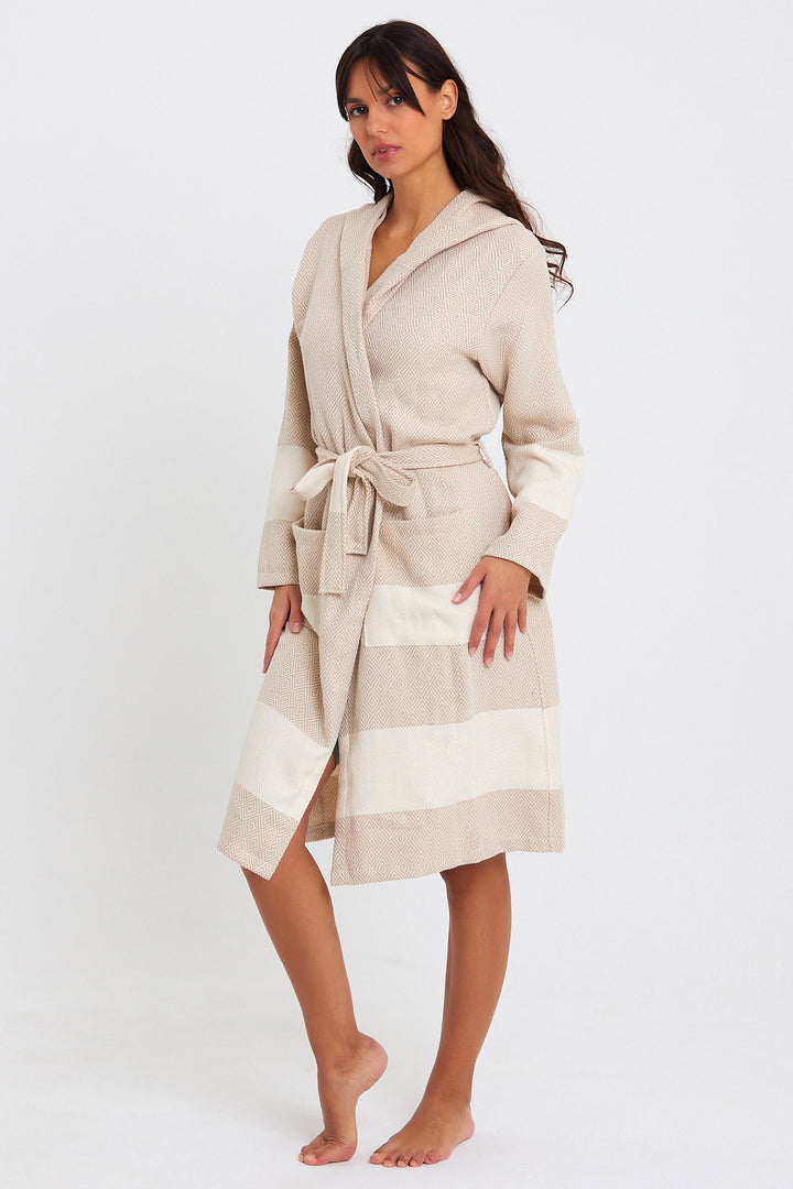 Diamond Bathrobe | Sauna Bathrobe - madeathand.nl