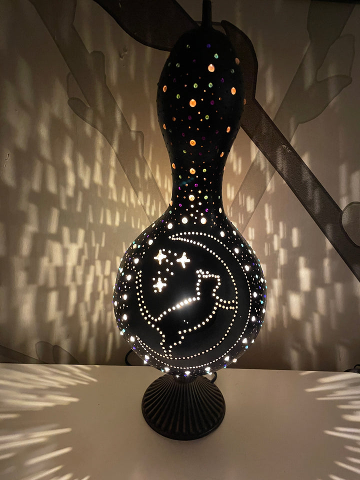 Gourd Lamp - Cat & The Moon 2