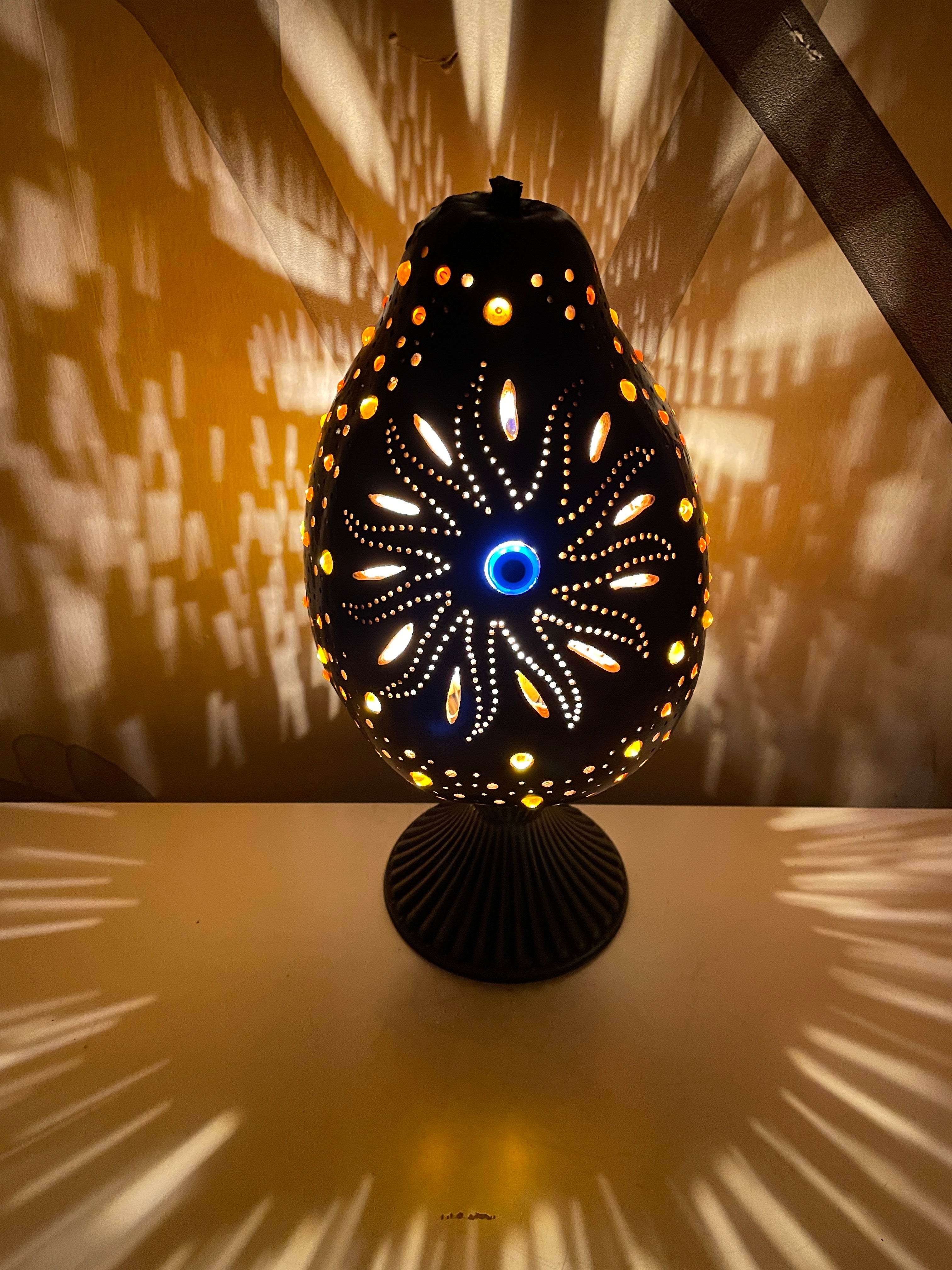 Crafted Gourd Lamps From Mexico Gourd Lamp The Sun Madeathand.com