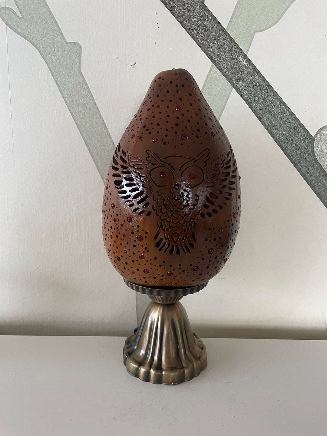 Gourd Lamp - Night Lamp - Ambient Light - Lamp Shade - Light Object - Owl