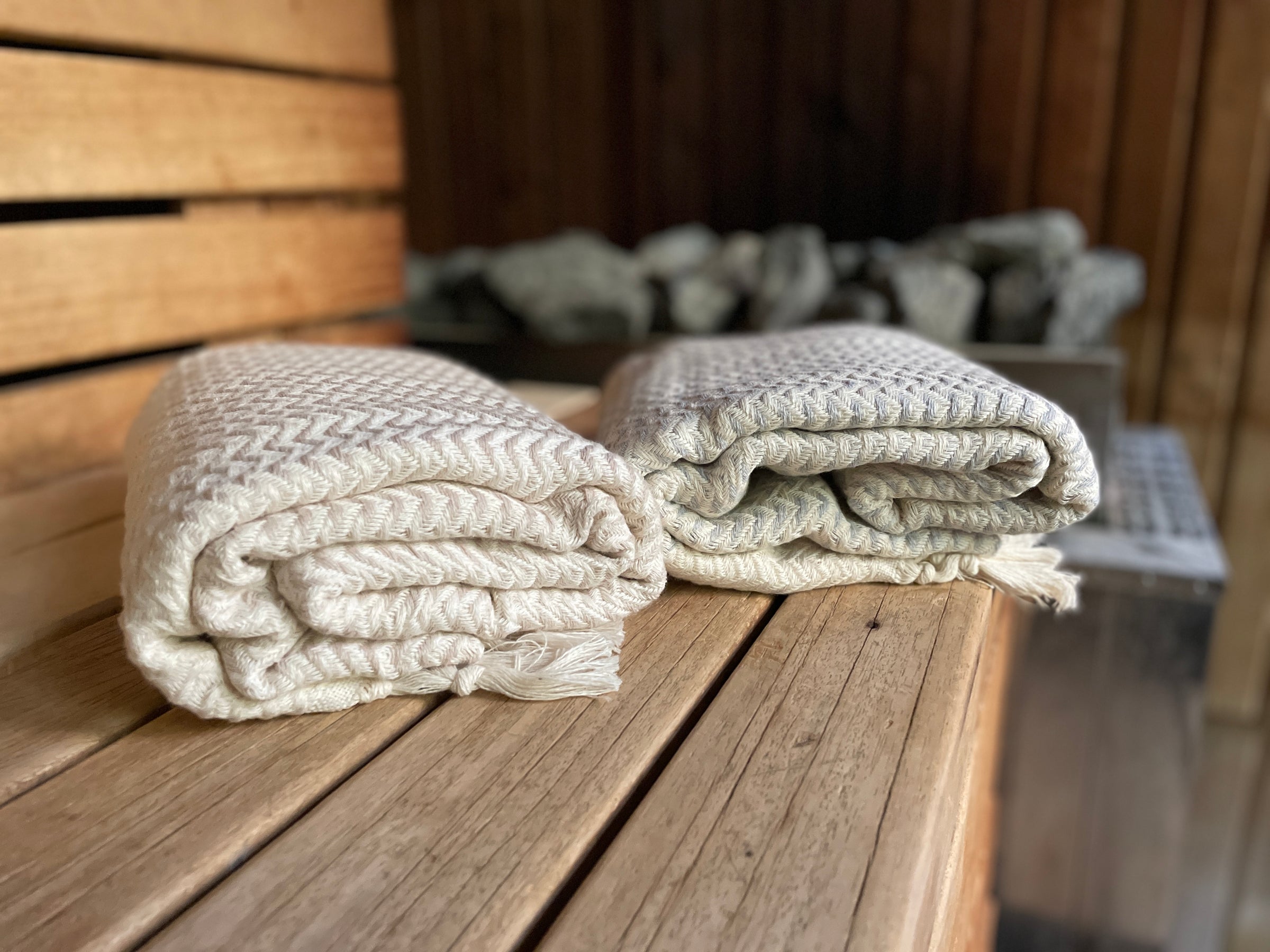 Turkish towels for sauna and spa