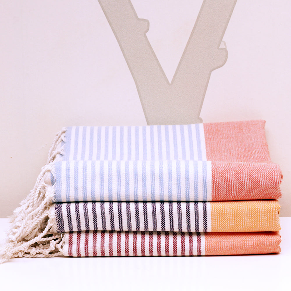 Striped Turkish Towel - madeathand.com