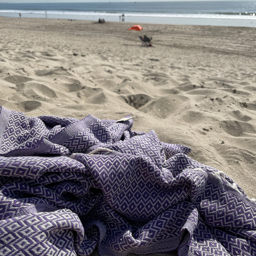 Crystal Pestemal Turkish Towel Hammam Towel- madeathand.nl
