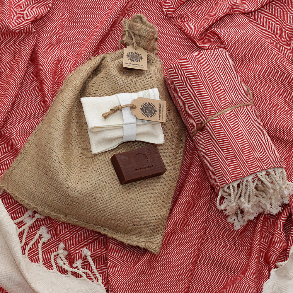 Bath & Body - Herringband rood