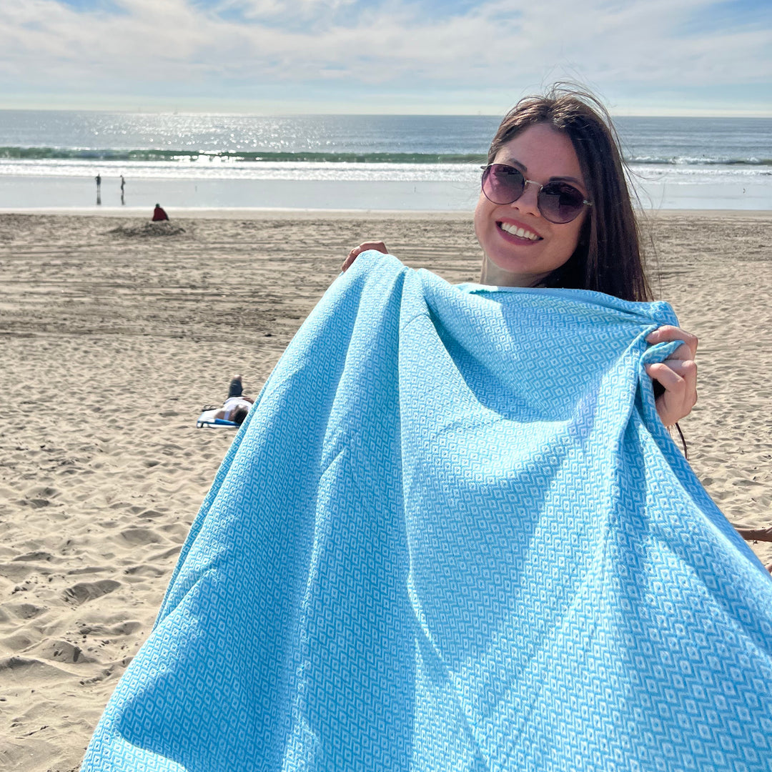 Crystal Pestemal Turkish Towel Hammam Towel- madeathand.nl