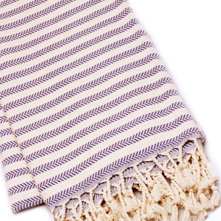 Duocolor Herringbone Turkish Towel - madeathand.nl