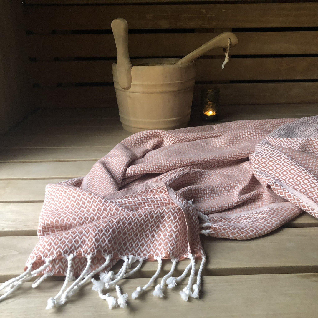 Crystal Pestemal Turkish Towel Hammam Towel- madeathand.nl