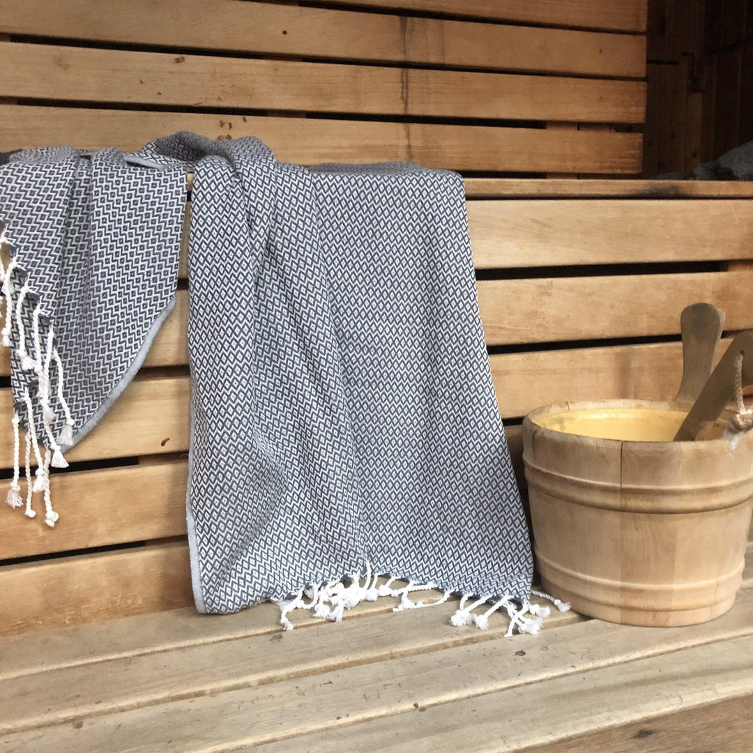 Crystal Pestemal Turkish Towel Hammam Towel- madeathand.nl