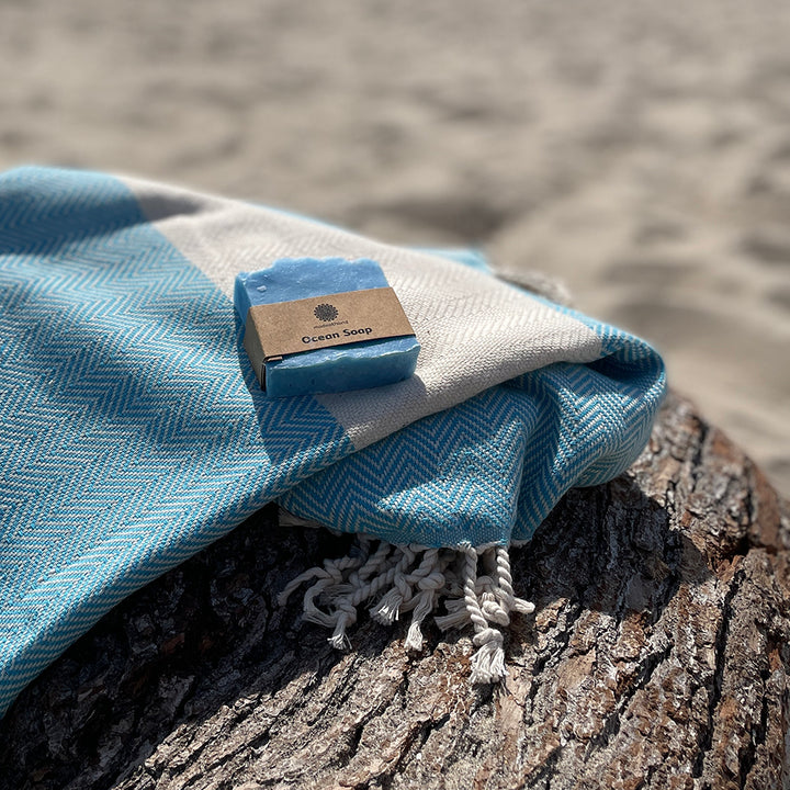 Herringbone Pestemal Turkish Towel - madeathand.com