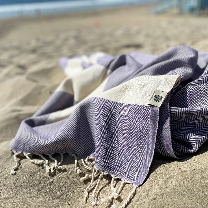 Herringbone Pestemal Turkish Towel - madeathand.com