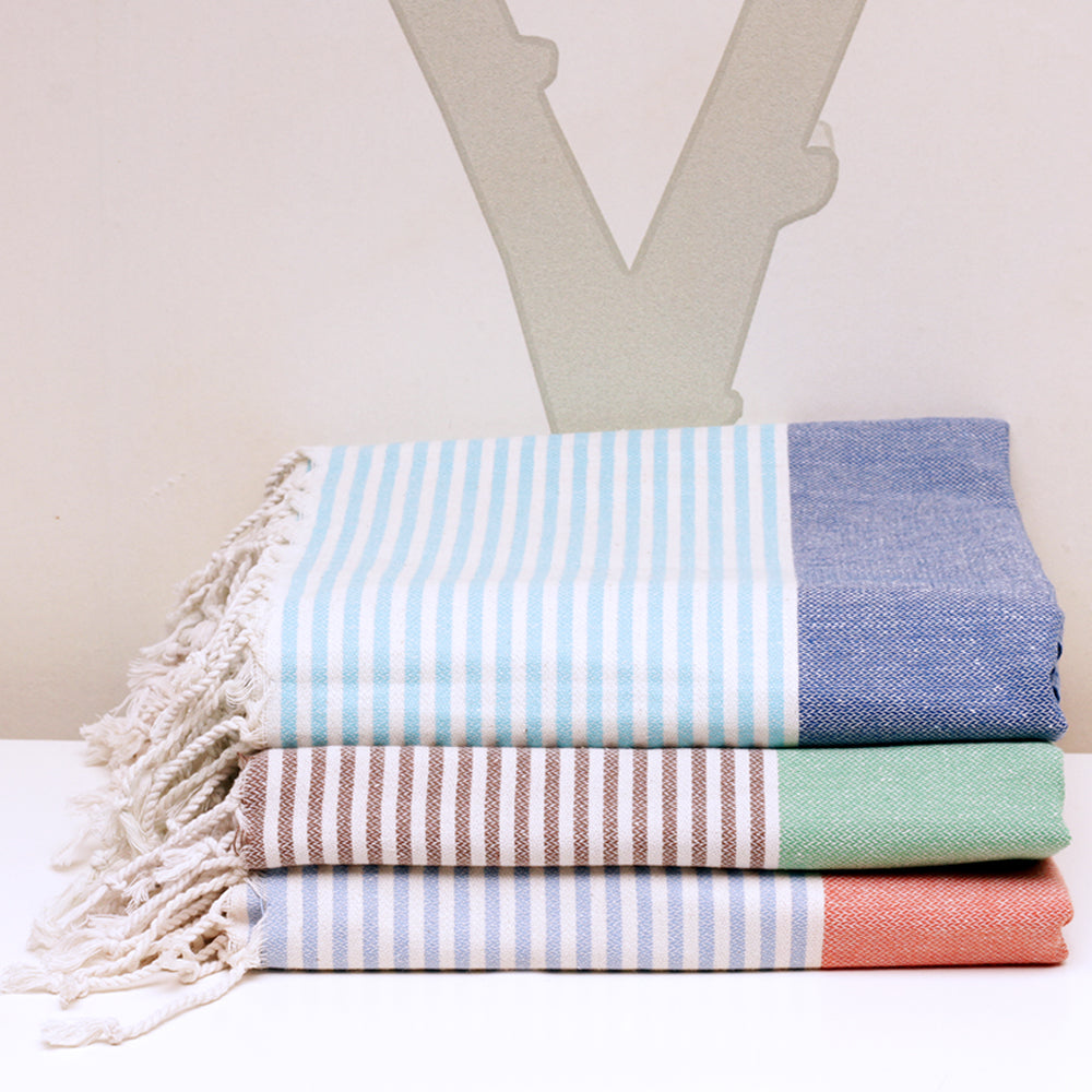 Striped Turkish Towel - madeathand.com