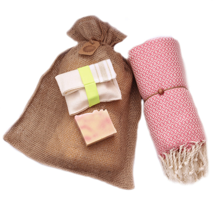 Sauna & Spa Set - Crystal Pink - madeathand.nl