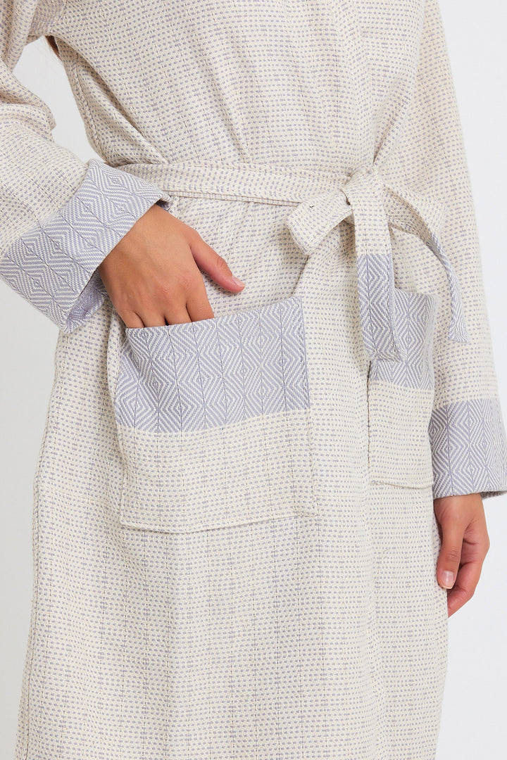 Tuval Bathrobe - Sauna Bathrobe | madeathand.com