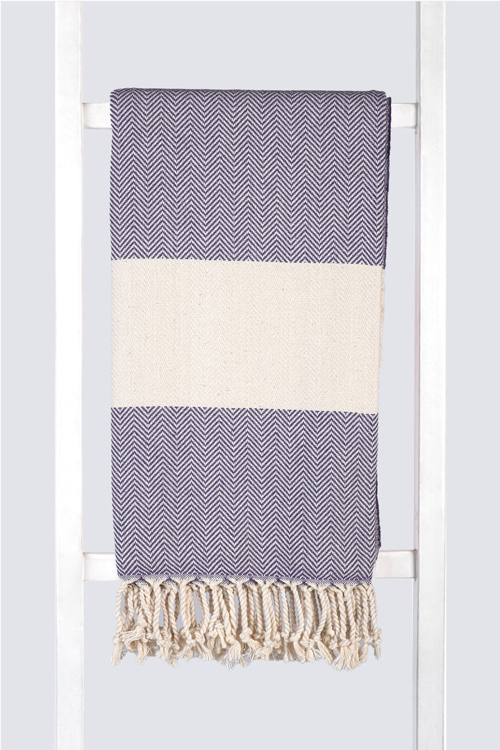 Herringbone Towel Turkish Towel Pestemal Hamamdoek - madeathand.nl