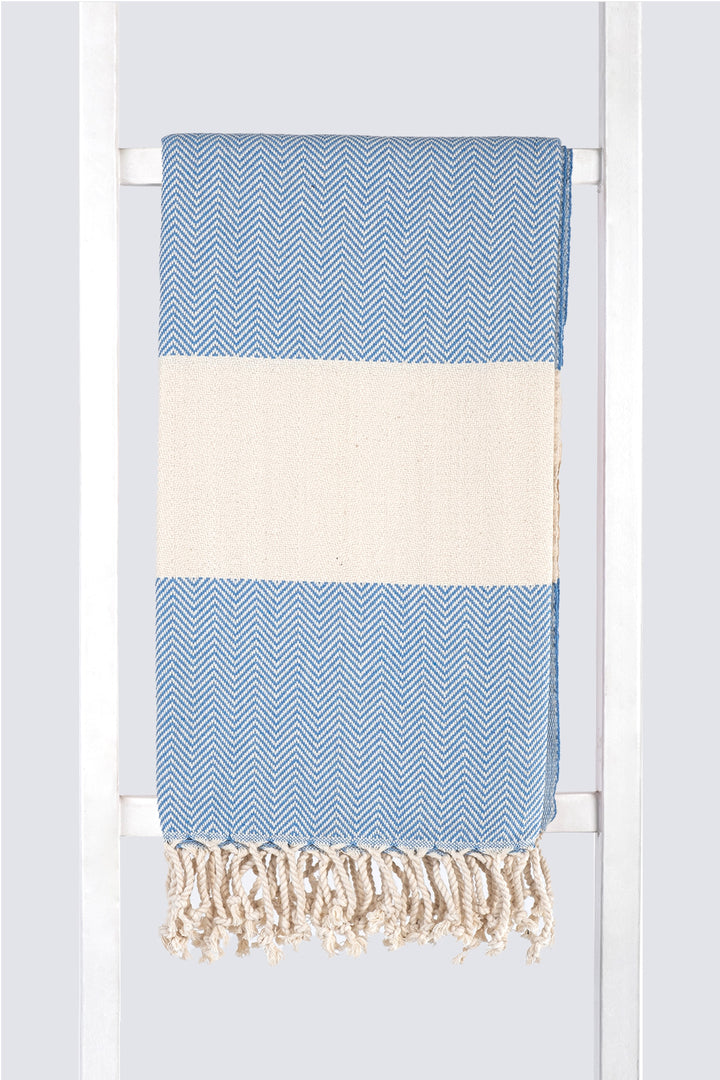 Herringbone Towel Turkish Towel Pestemal Hamamdoek - madeathand.nl