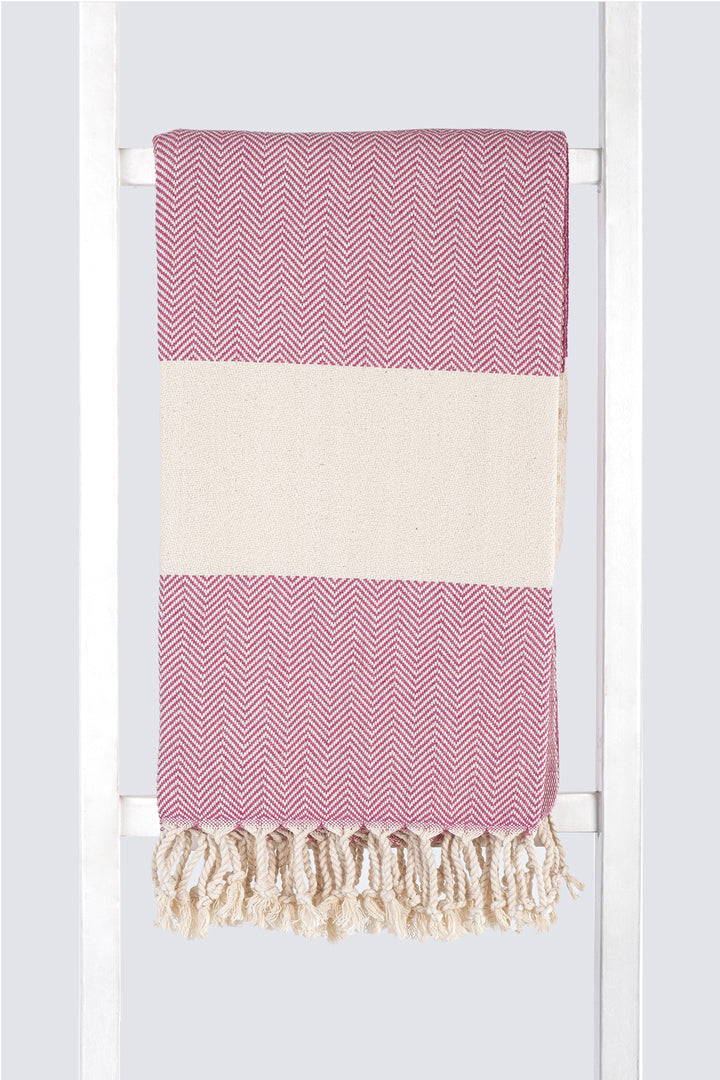 Herringbone Towel Turkish Towel Pestemal Hamamdoek - madeathand.nl