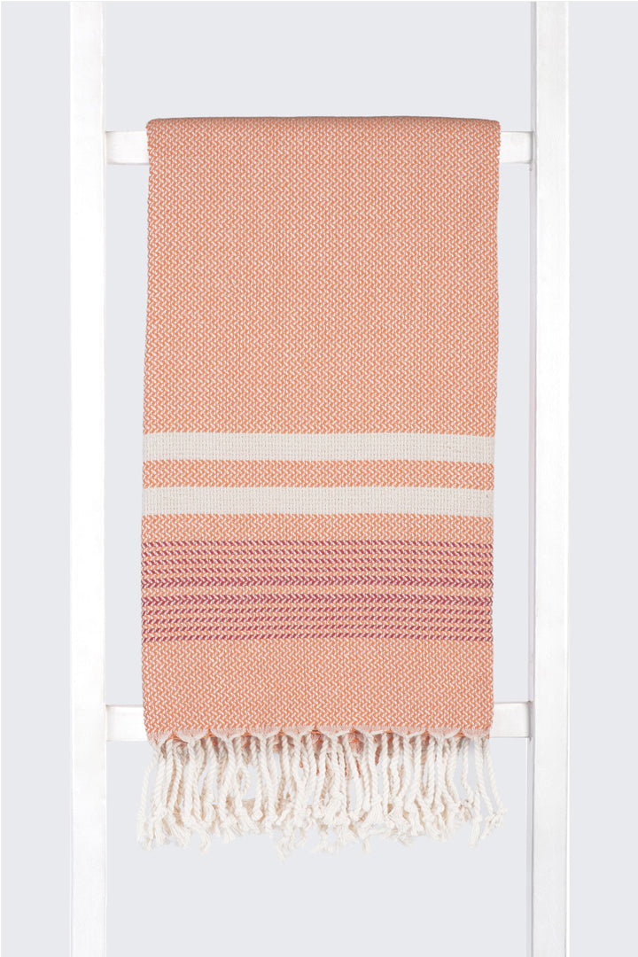 Tricolor Herringbone  Pestemal Hammam Towel - madeathand.nl