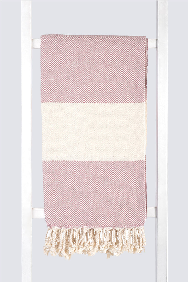 Herringbone Towel Turkish Towel Pestemal Hamamdoek - madeathand.nl