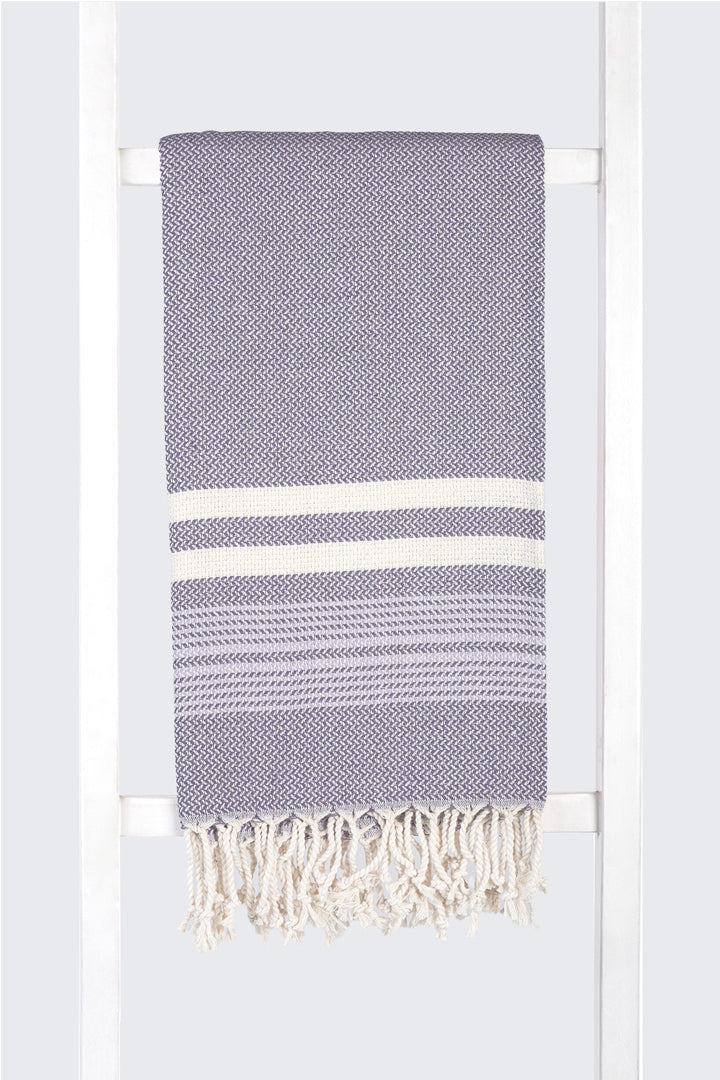 Tricolor Herringbone  Pestemal Hammam Towel - madeathand.nl