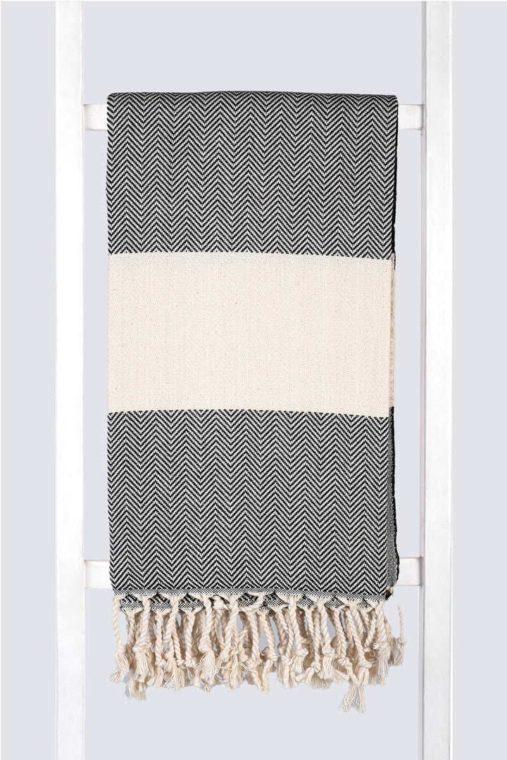 Herringbone Towel Turkish Towel Pestemal Hamamdoek - madeathand.nl