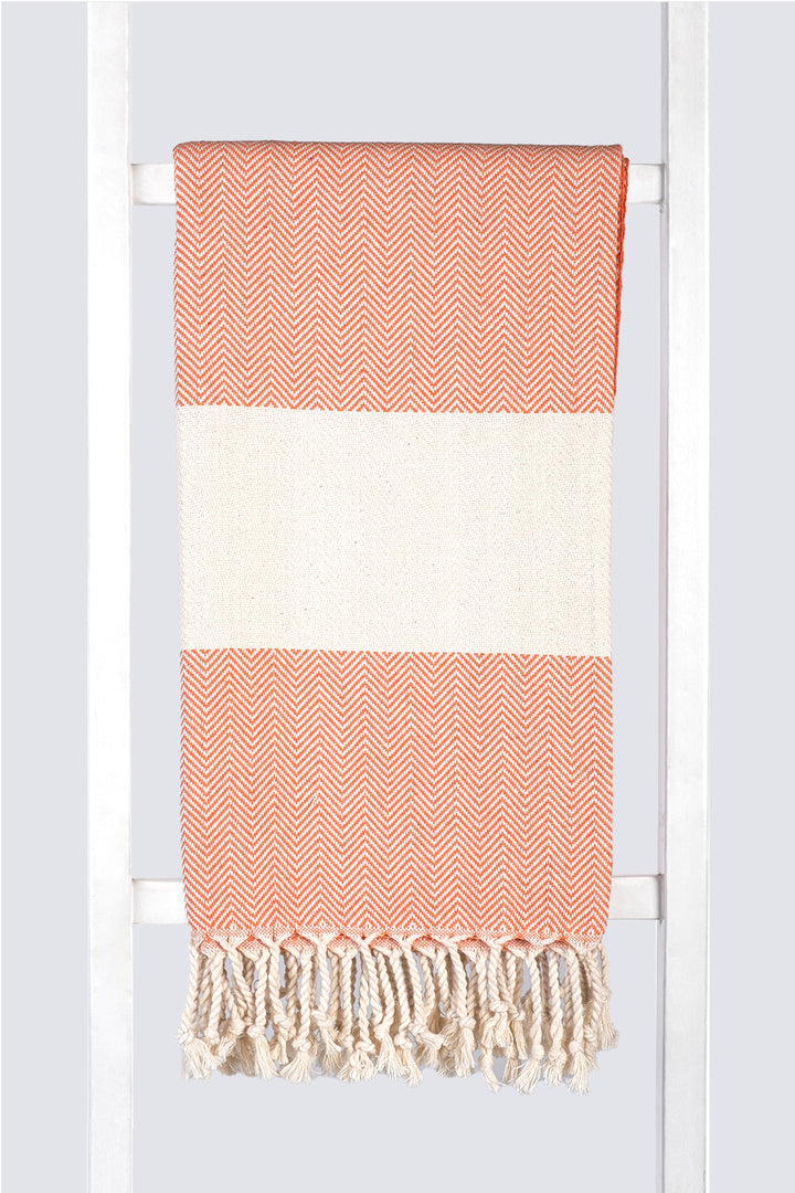 Herringbone Towel Turkish Towel Pestemal Hamamdoek - madeathand.nl