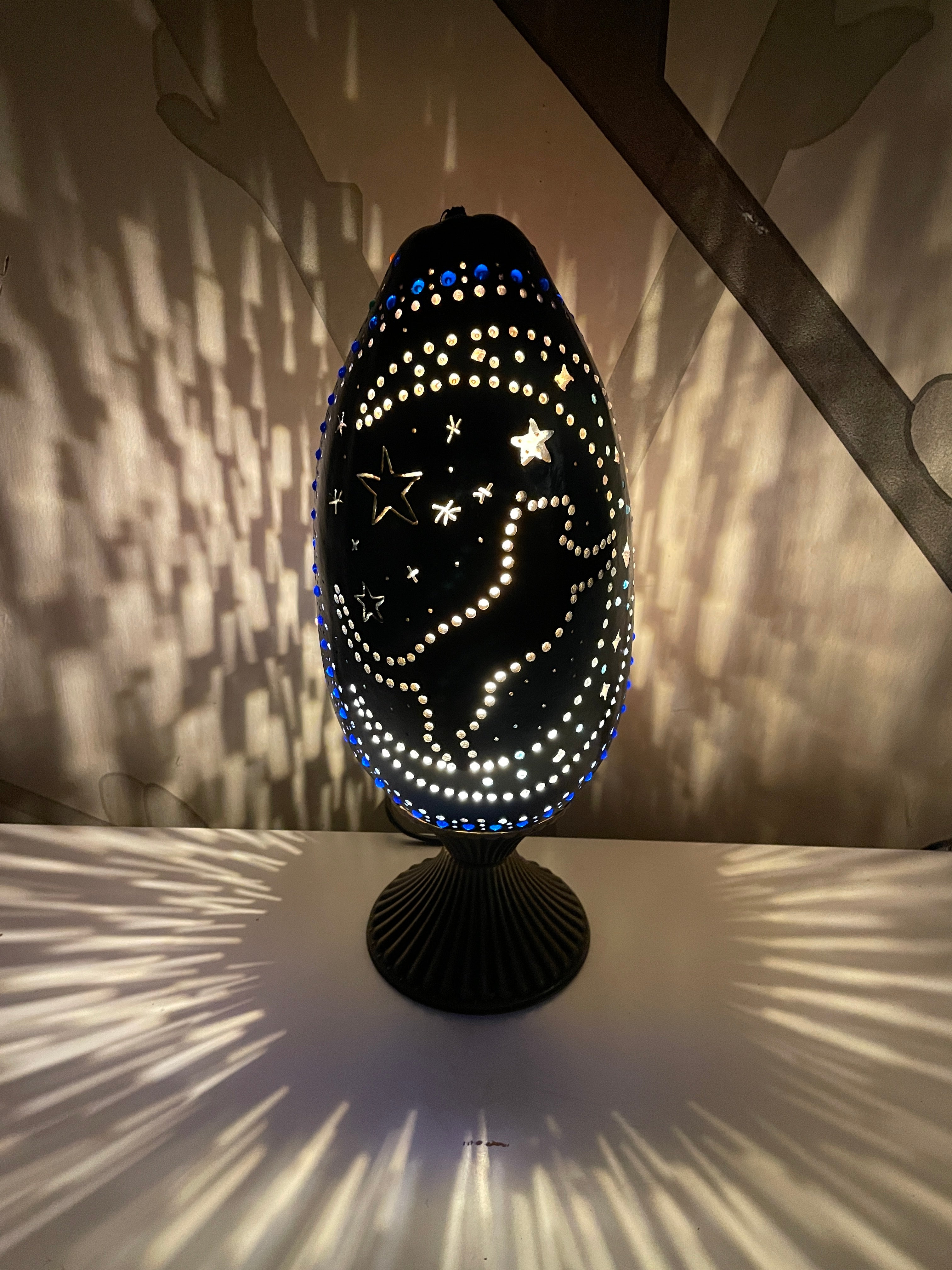 Gourd Lamp - Light Object - Night Lamp - Lamp Shade - Cat & The Moon 1