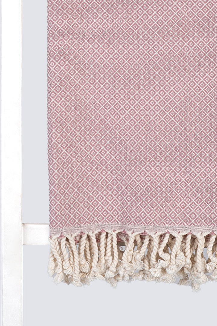 LIDA TURKISH TOWEL -  PINK - MADEATHAND.COM