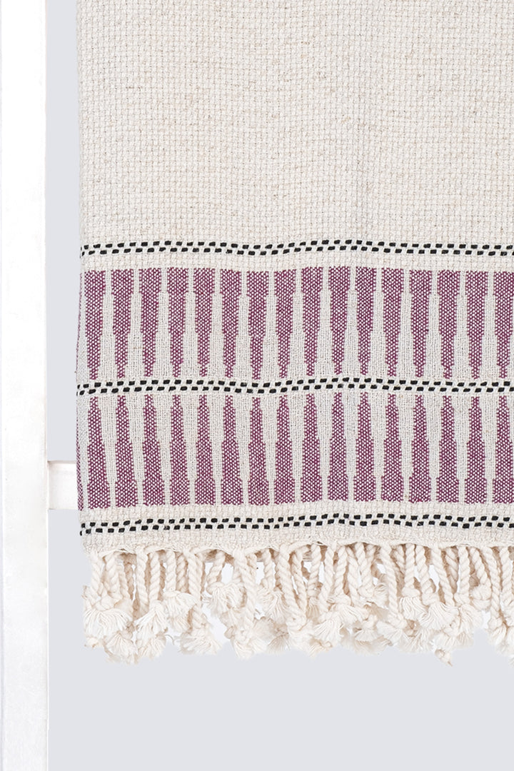 LOVENLINEN_PLUM-TURKISH TOWEL - BEACH TOWEL - HAMMAM TOWEL - HAMMAMDOEK - STRANDLAK - MADEATHAND.COM
