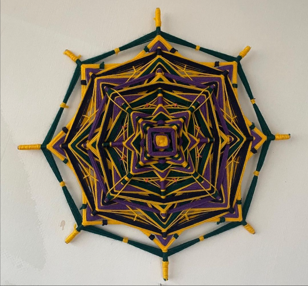 Handwoven mandala