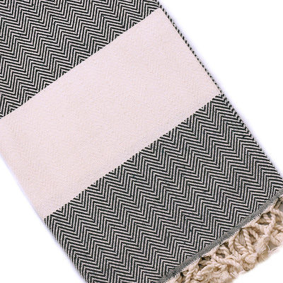 Herringbone Hamamdoek Turkish Towel - madeathand.nl