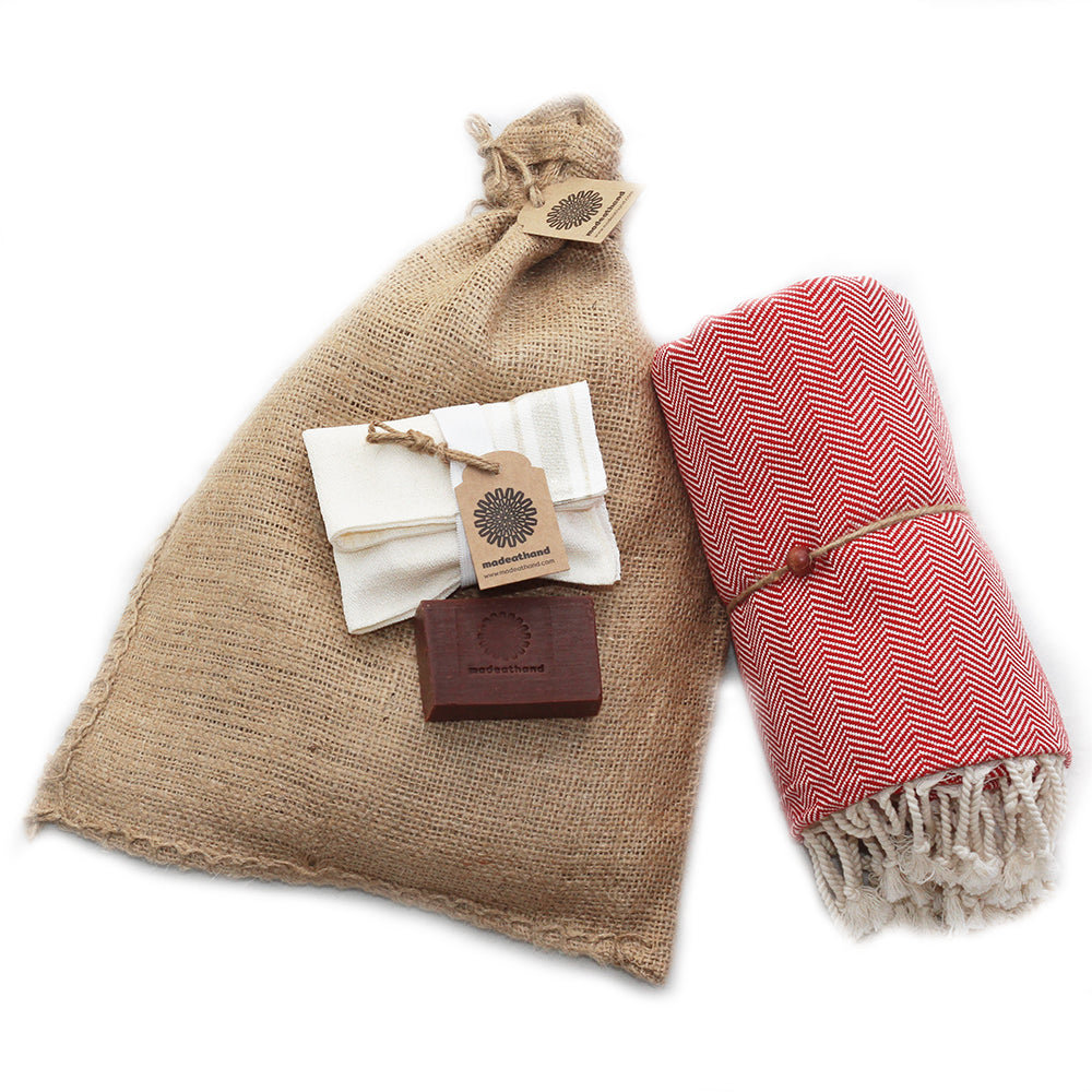 Bath & Body - Herringbone Red
