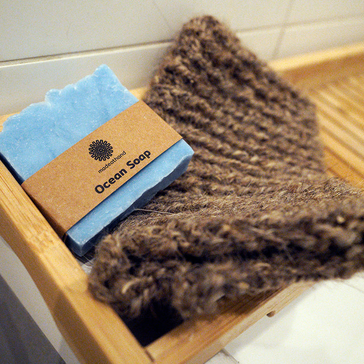 Goat Hair Bath Glove & Ocean Soap