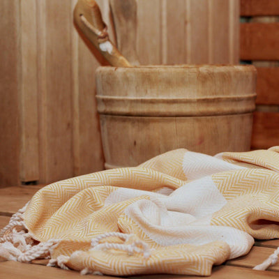 Herringbone Hammam Towel - madeathand.nl