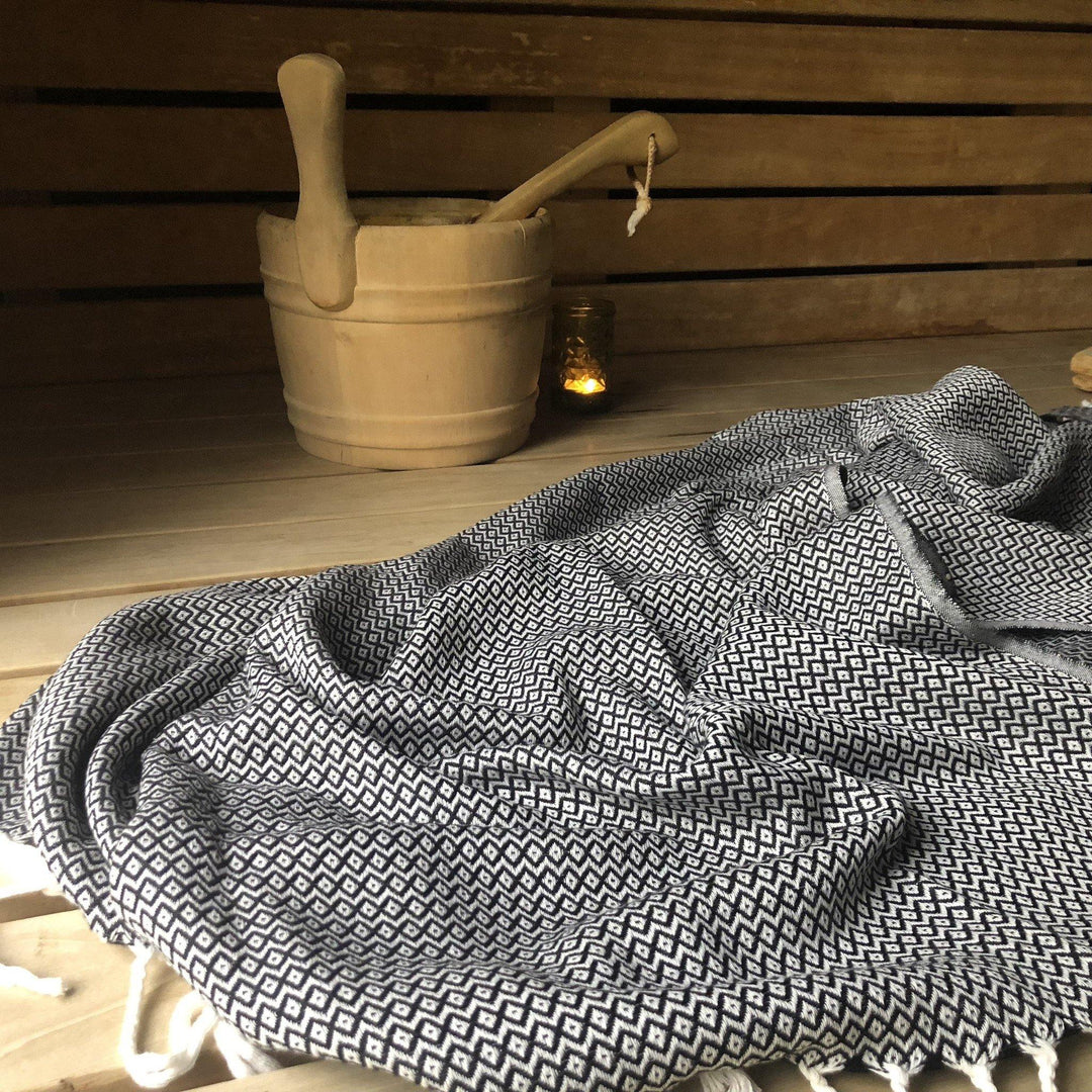 Crystal Pestemal Turkish Towel Hammam Towel- madeathand.nl