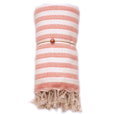 Duocolor Herringbone Turkish Towel - madeathand.nl