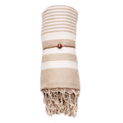 Harem Dark and Natural Colors  Hammam Towel - madeathand.nl