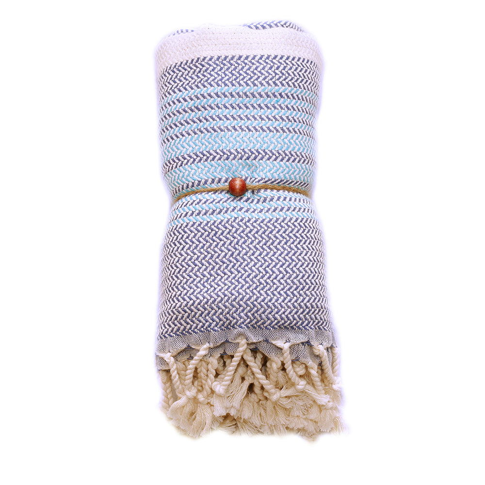 Tricolor Herringbone Hamamdoek